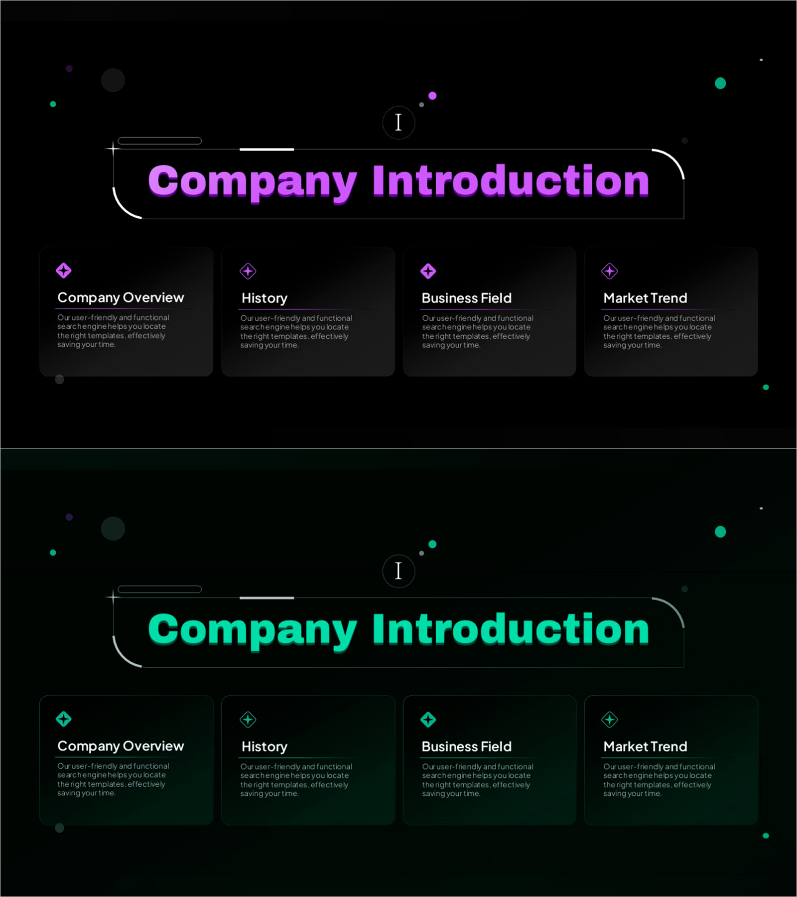 스퀘어 제품서비스 간지 슬라이드 - 간결함과 효율성