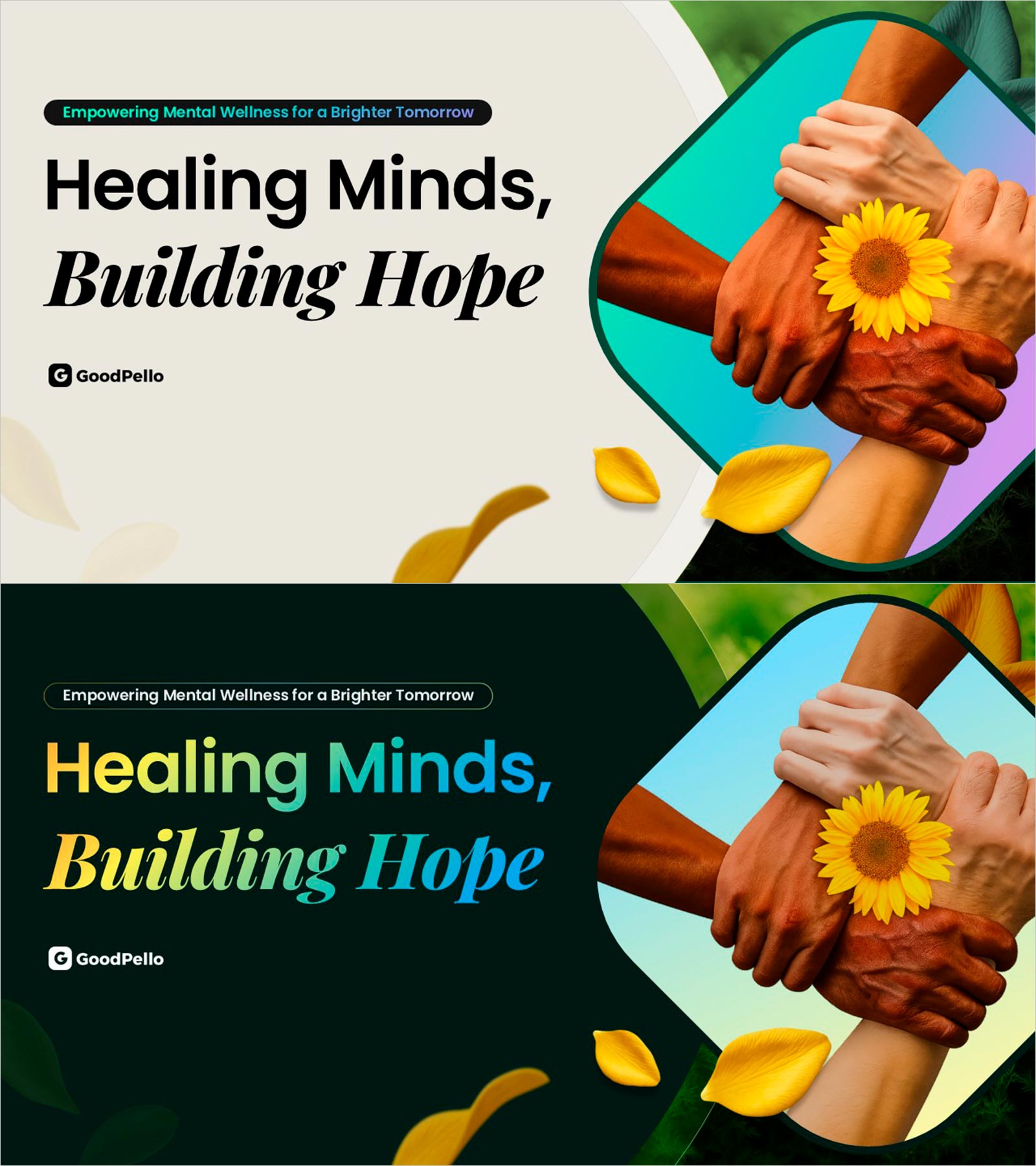 Mental Wellness Program Business Plan – PowerPoint Cover Slide