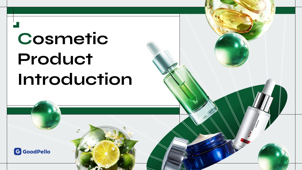 코스메틱 제품소개서 템플릿 - 뷰티·스킨케어 브랜드 제안용 PPT
