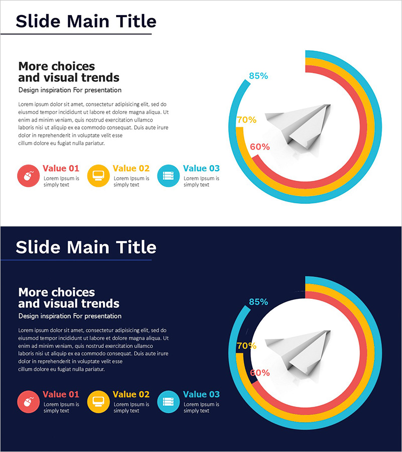 인터넷 이용 평균시간 시각화 슬라이드 – 시장 통찰력