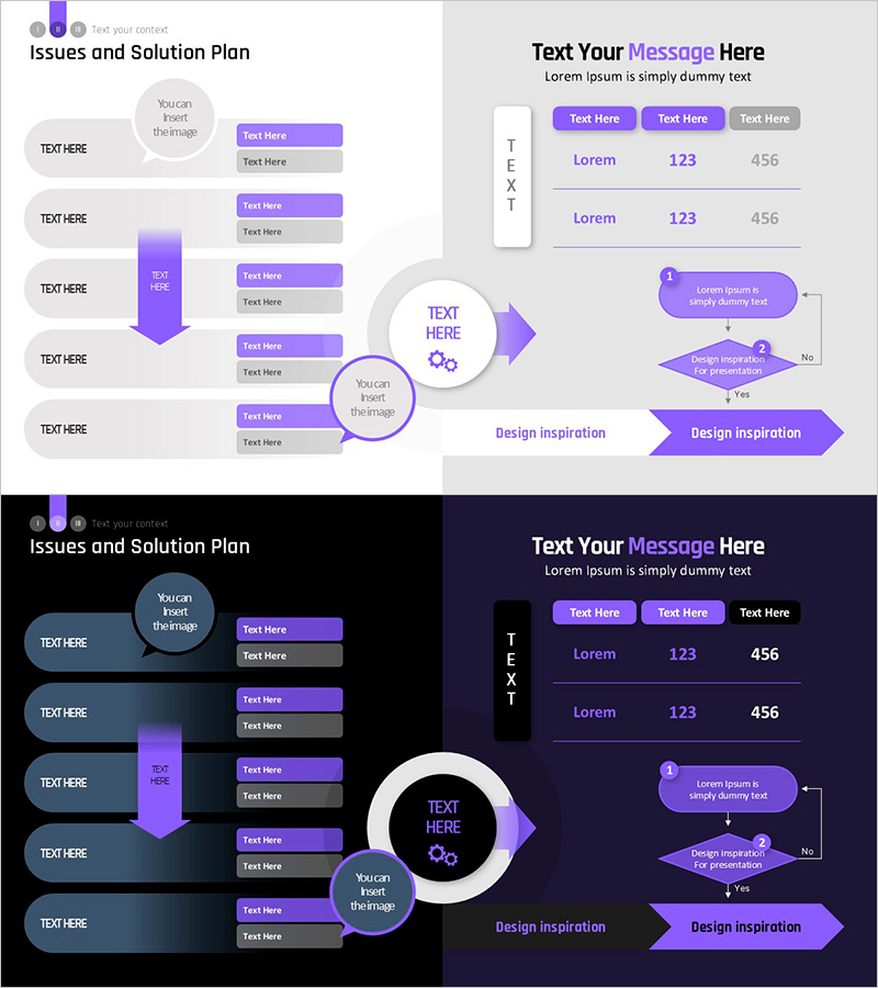 문제 해결 계획을 위한 인포그래픽 템플릿 – 실용적 안내