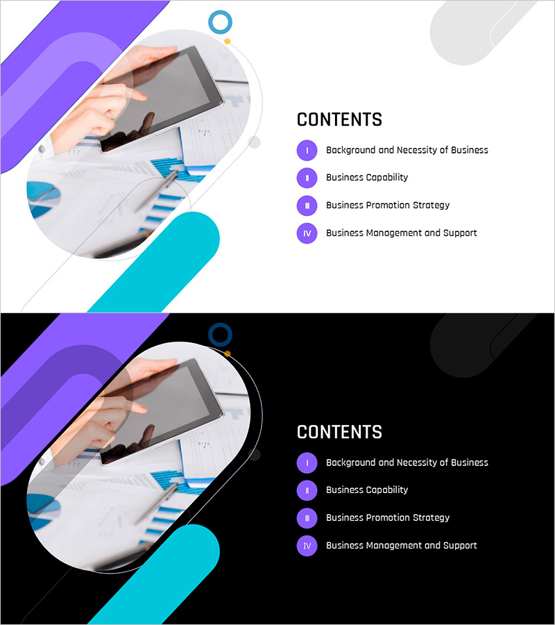 비즈니스 전략 프레젠테이션 템플릿 - 성공을 위한 계획