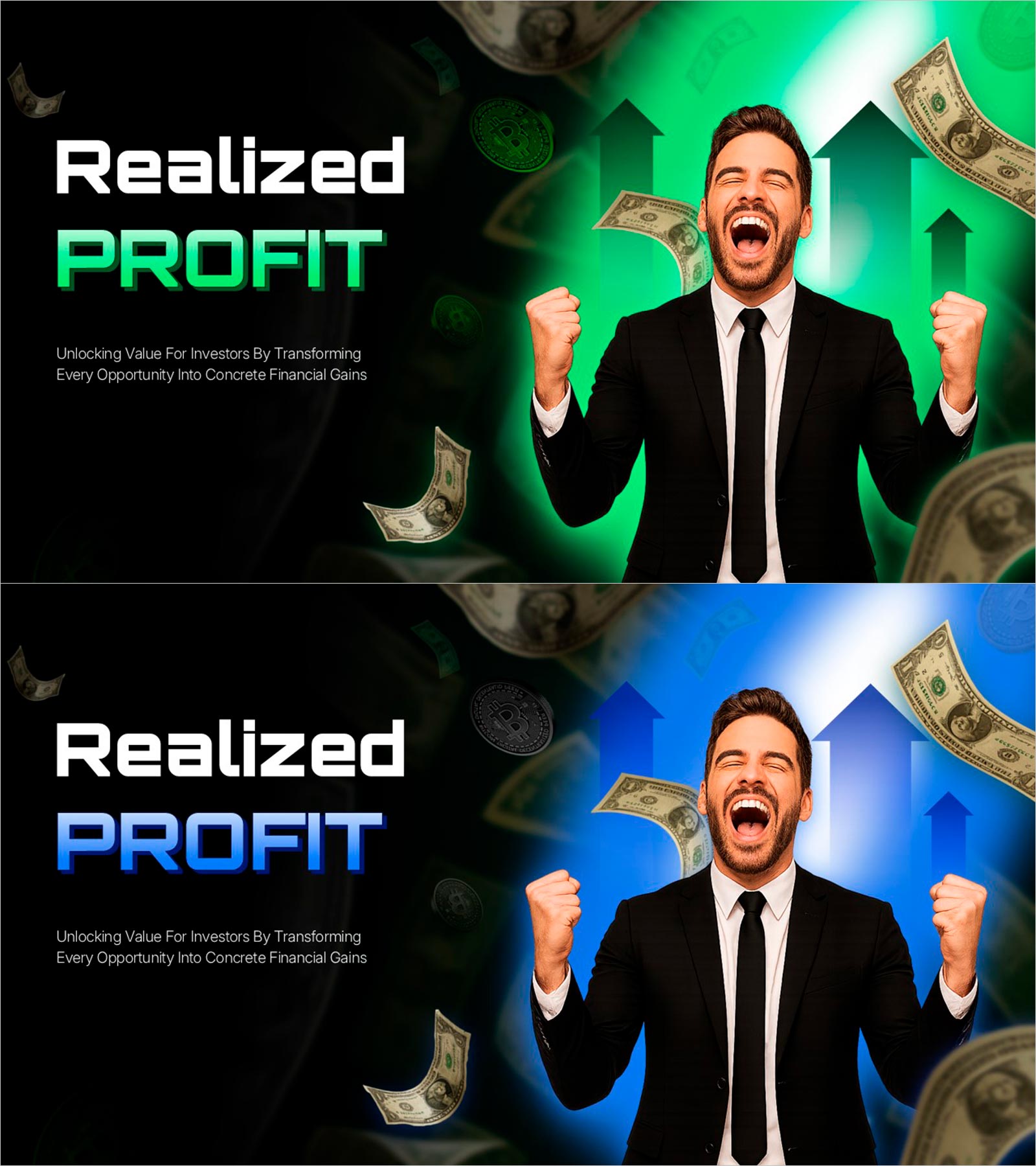 수익 실현과 성공 슬라이드