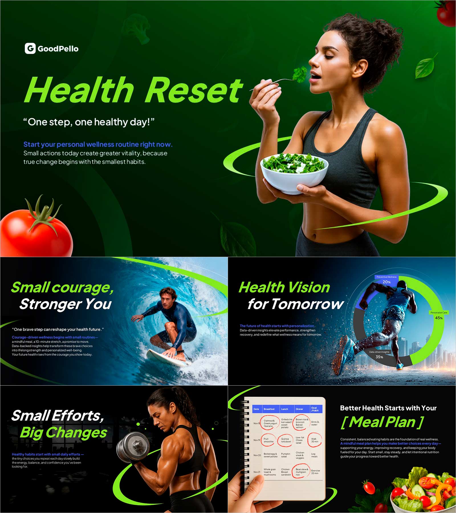 건강 리셋: 식단, 운동 & 회복 가이드﻿