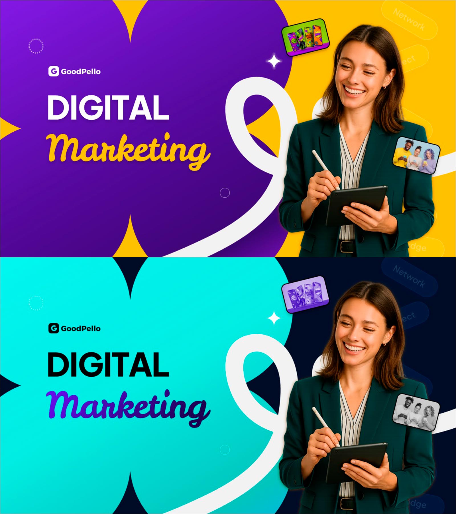 디지털 마케팅 플로우 슬라이드