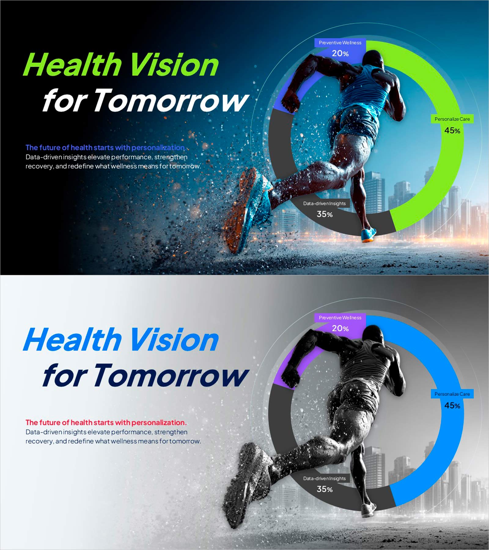 건강 비전, 내일을 위한 데이터 기반 웰니스