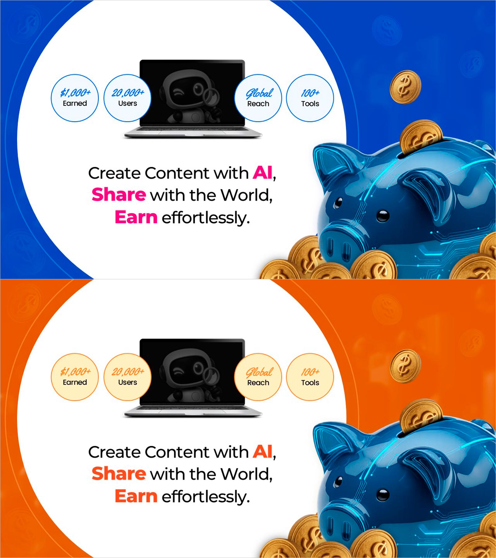 AI 콘텐츠 수익화 파워포인트 슬라이드