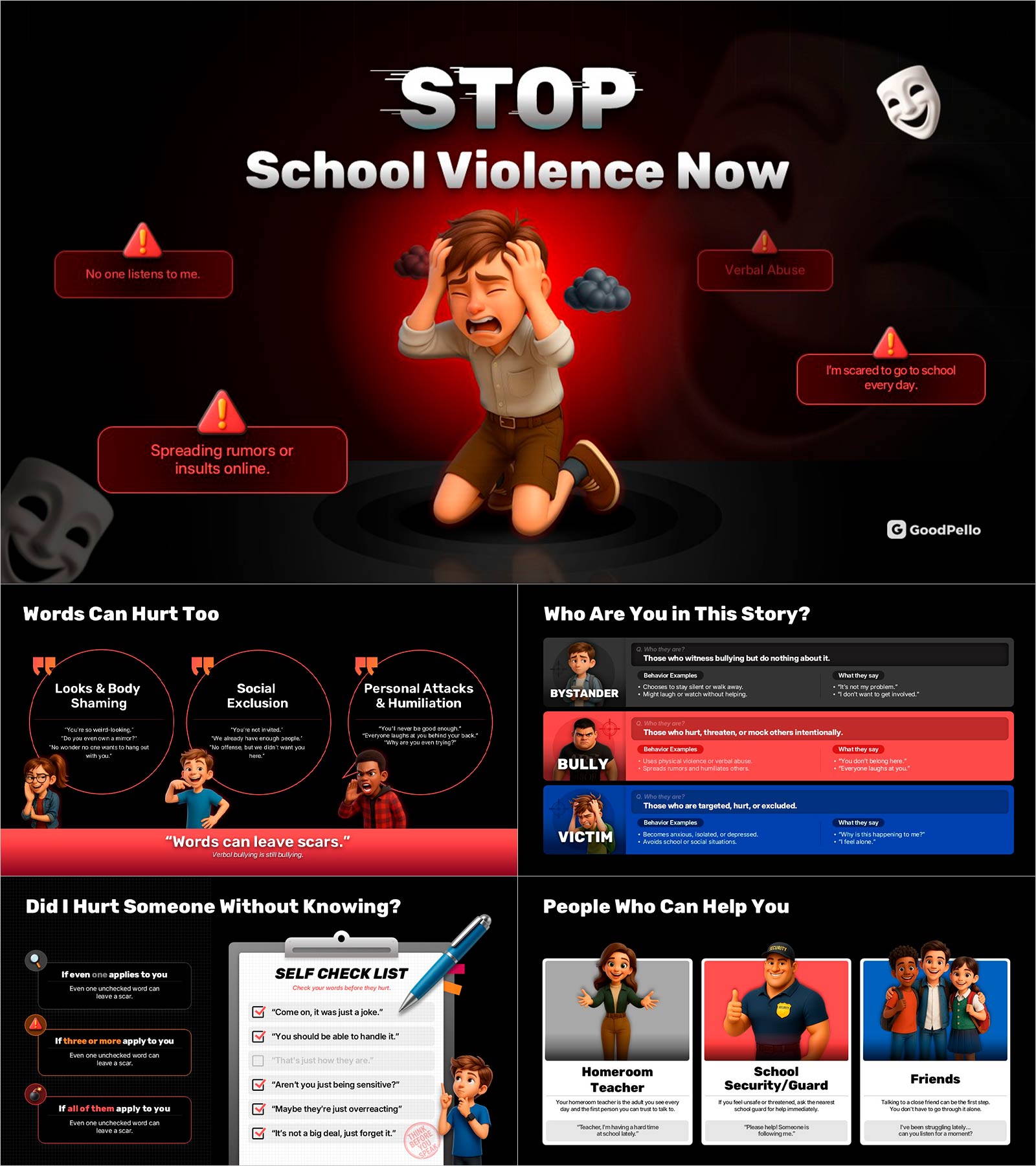 학교폭력 예방 모핑 무빙 템플릿