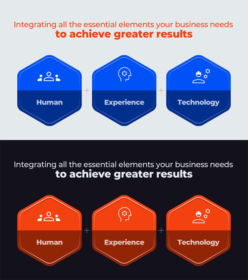 둥근 육각형 다이어그램 PPT 템플릿