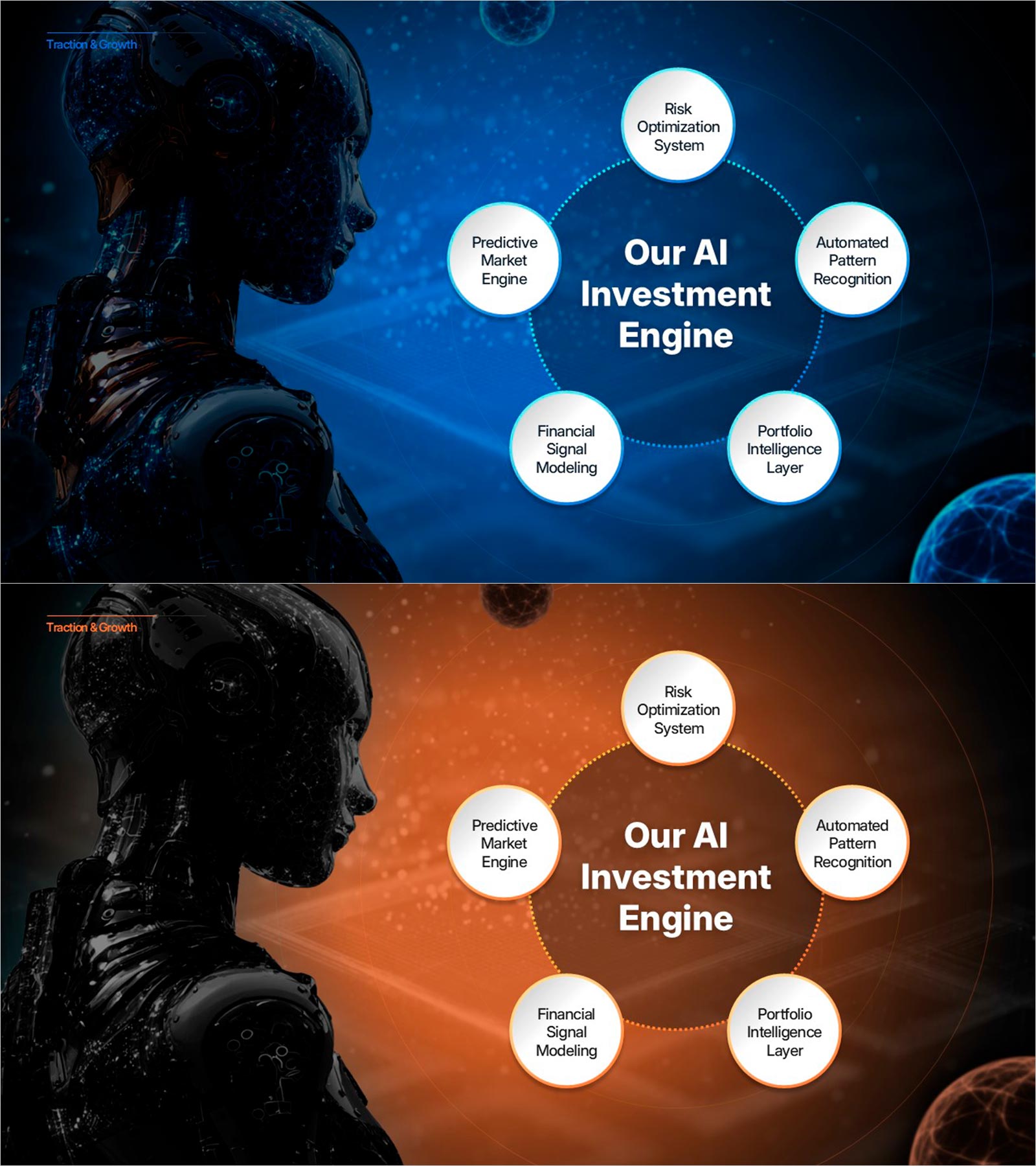 Dark AI Investment Engine – 5-Node Ring Cluster PowerPoint